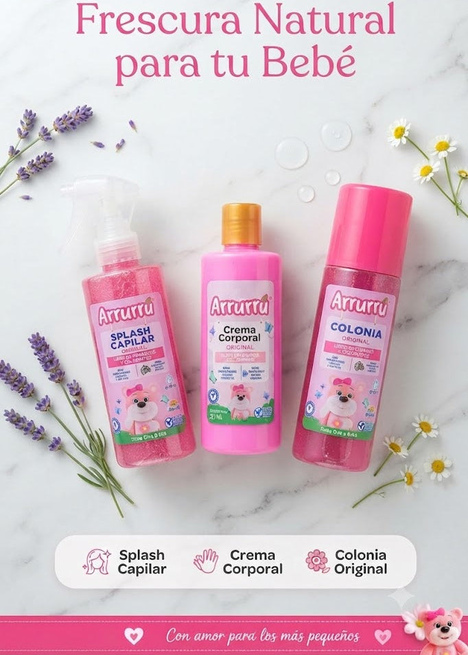 💗 Kit  x3 Arrurrú Premium 3 en 1
