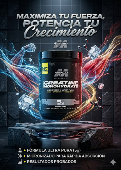 CREATINA PLATINUM MUSCLETECH 400G