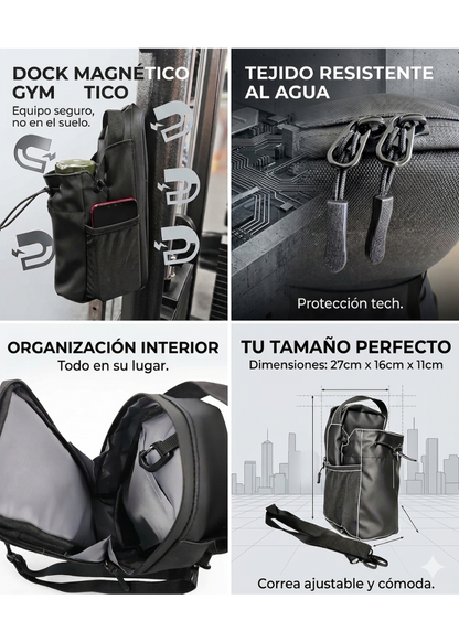 BOLSO CRUZADO MAGNETICO PARA GIMNASIO