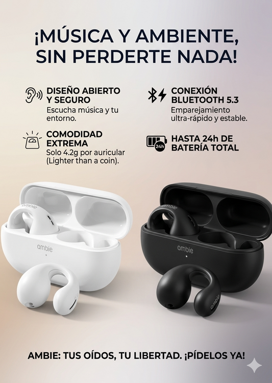 AUDIFONOS AMBIE SIN PANTALLA